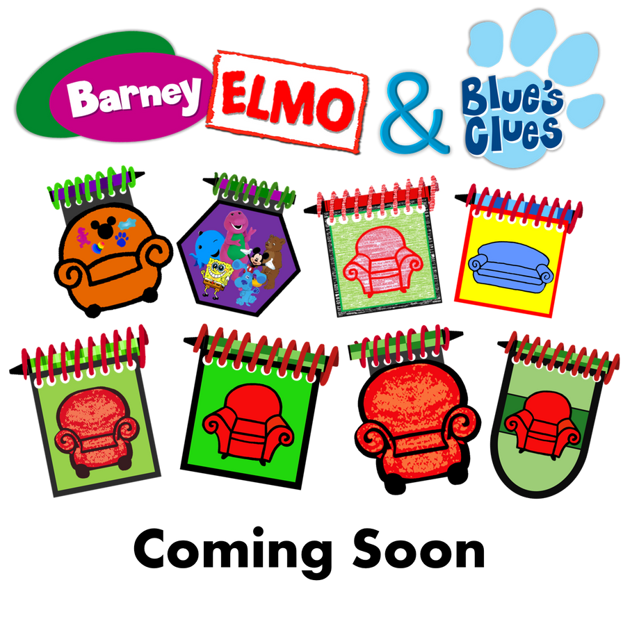 Barney, Elmo and Blues Clues Poster by nbtitanic on DeviantArt