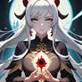 [Ai Anime] White haired woman