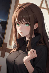 [Ai Anime] Brown haired woman