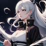 [Ai Anime] White haired woman