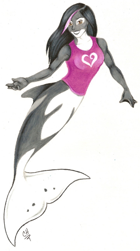 A Lovely Orca Mermaid