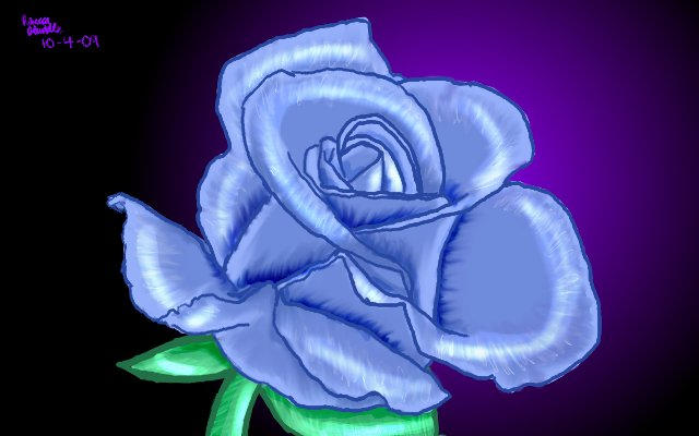 Shiny Blue Rose by fox-alchemist on DeviantArt