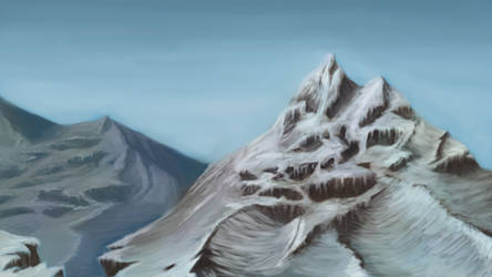 Snowy Mountain Speed Paint