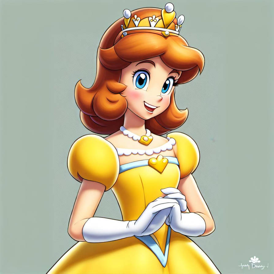 (A.I) Princess Daisy by Dr-Dry-Bones on DeviantArt