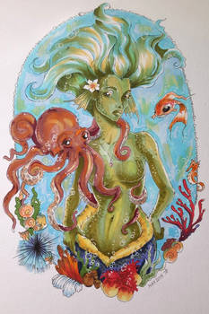 The mermaid and her octopus