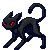 Pixel Icon- Shadow Cat (Free Use) by drawitout