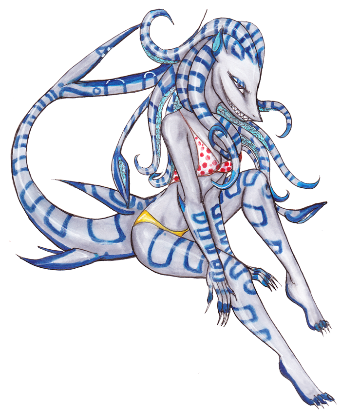 Day 8- Blue Ringed Squarktopus