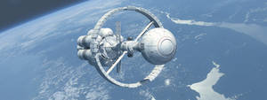 DSEV Robert A Heinlein in Earth orbit