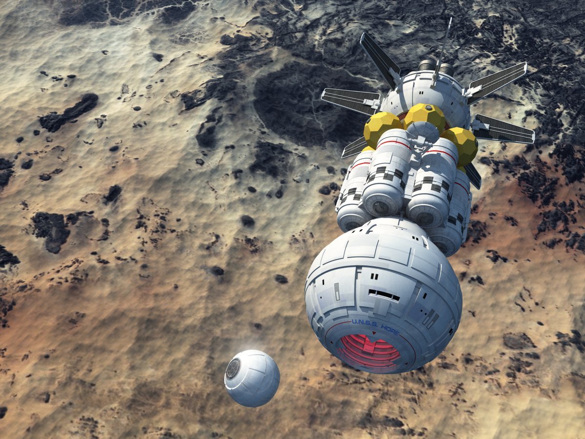 Lander Returning To Mothership by Paul-Lloyd on DeviantArt