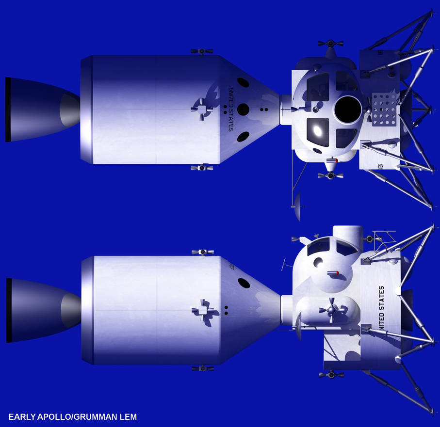 Early Apollo CSM/LEM by Paul-Lloyd on DeviantArt