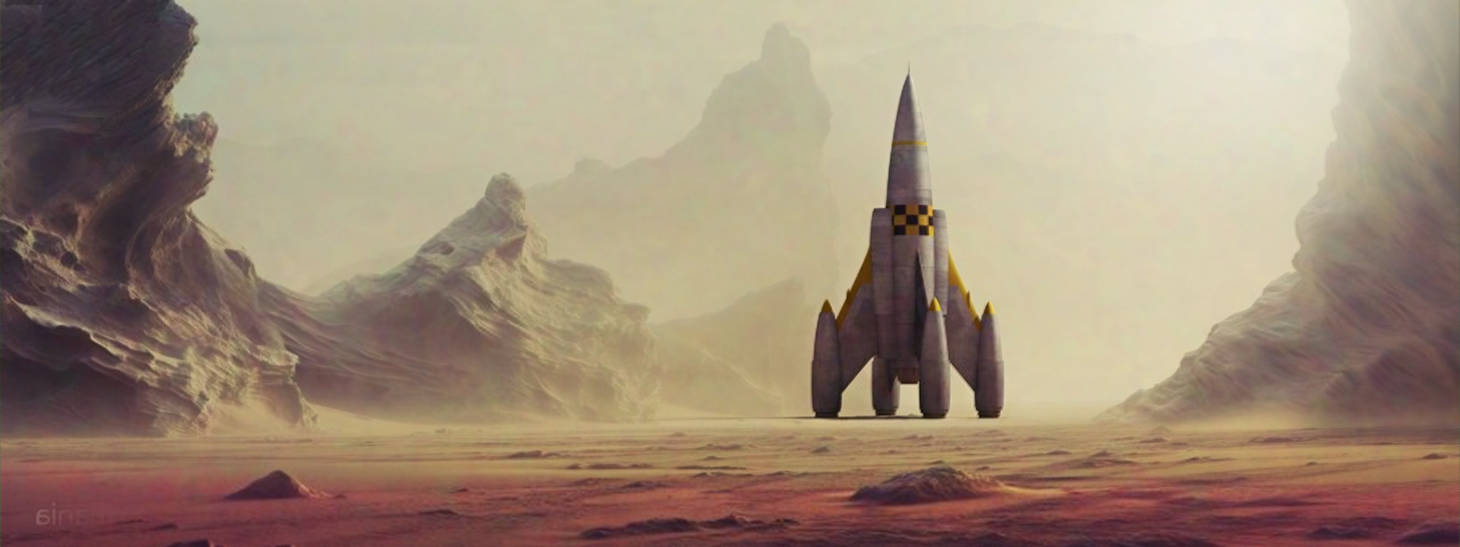 Skinny Rocketship Pointy rocketship finished by Paul-Lloyd on DeviantArt