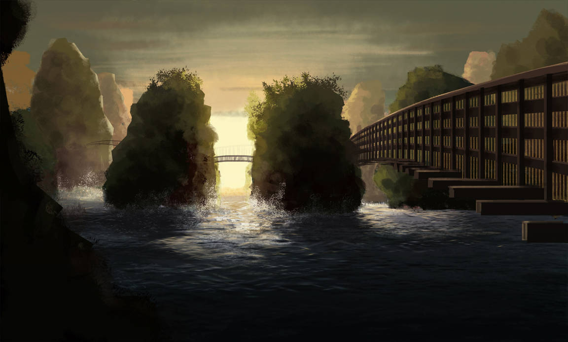 Sea bridge by Gaan on DeviantArt