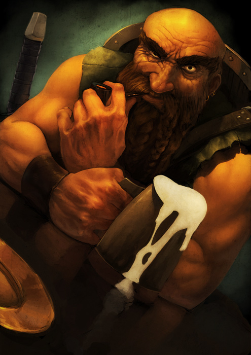 Drunken dwarf by Reneder on DeviantArt