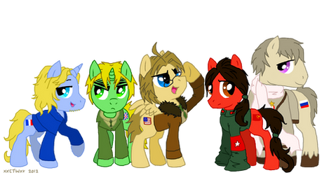 MLP Hetalia: The Allies by xXCystalTheWolfXx