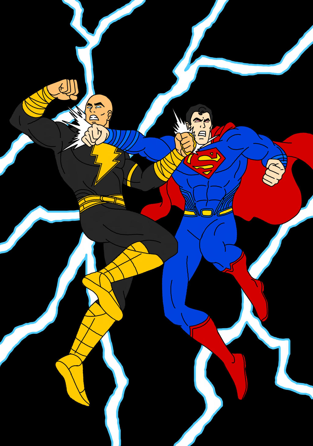 Superman vs Black Adam by Mohamme on DeviantArt