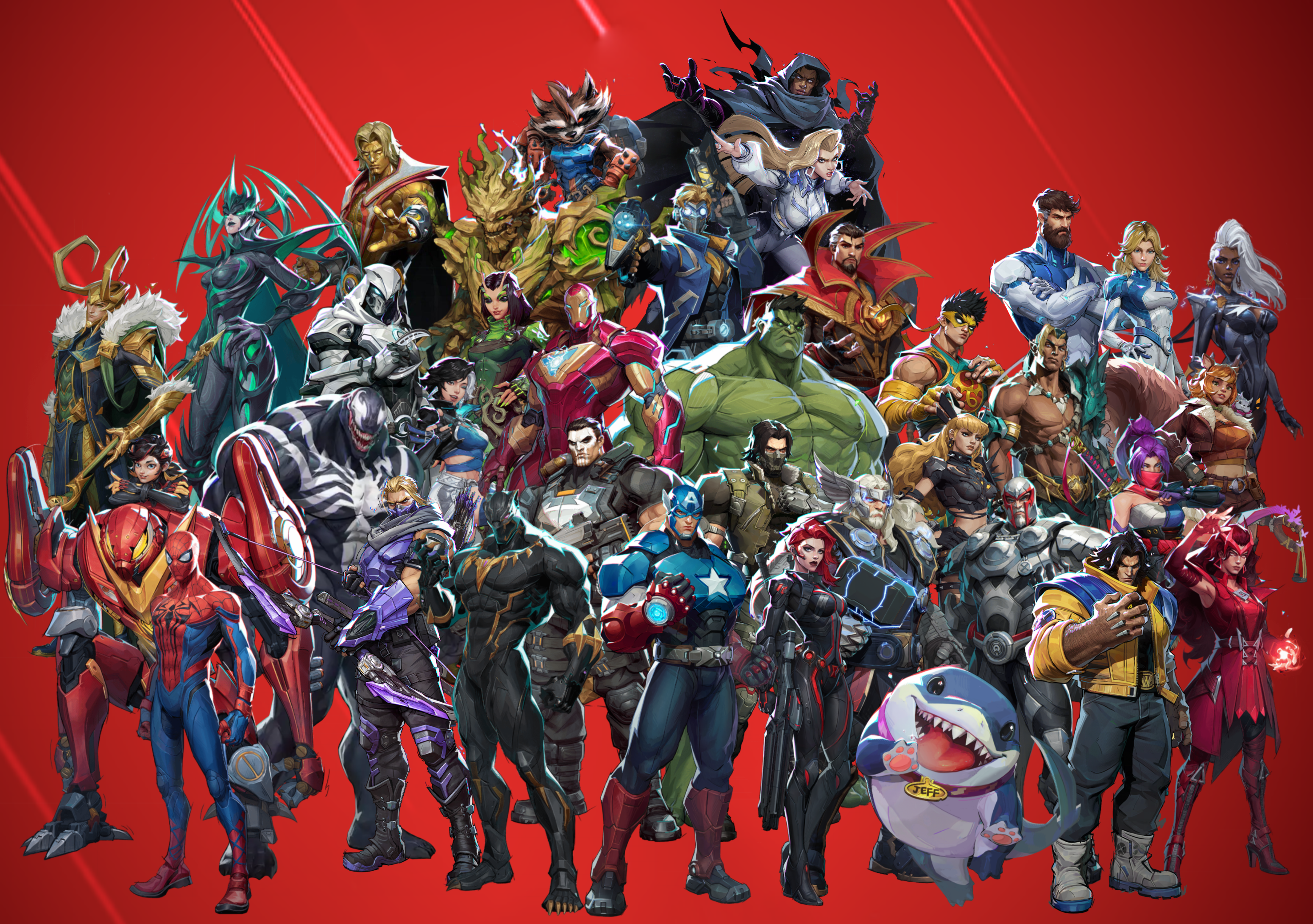 Marvel Rivals Roster Without Names Marvel Rivals Roster by dragonkid17 on DeviantArt