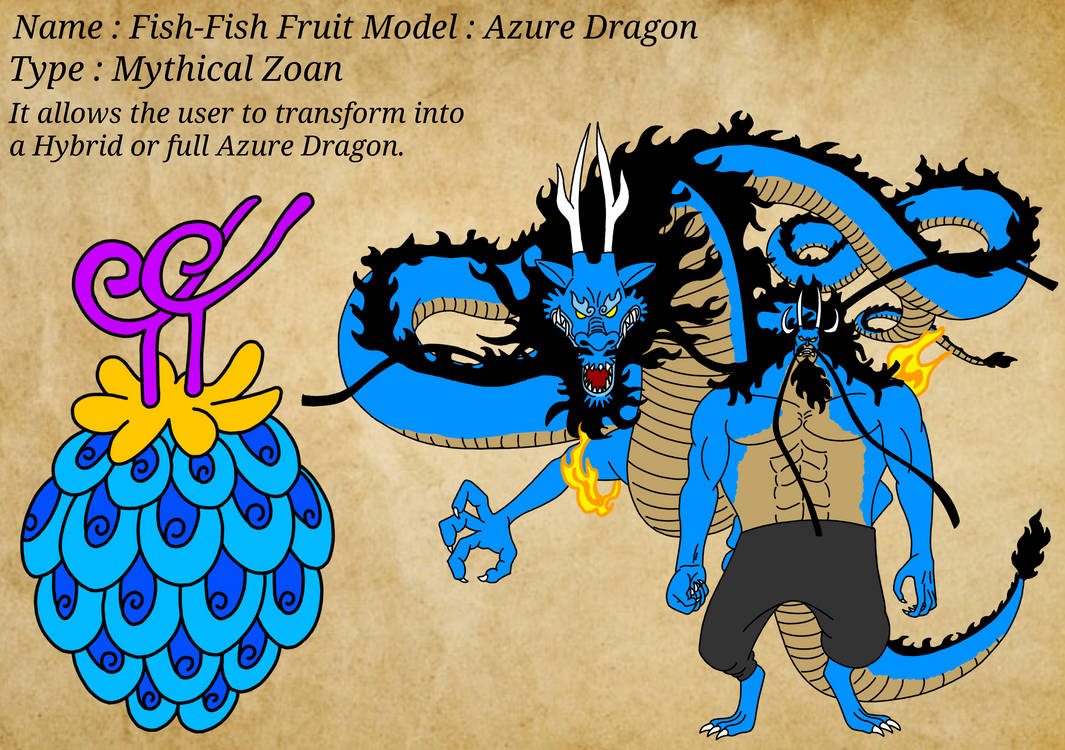 FishFish Fruit Model Azure Dragon by dragonkid17 on DeviantArt