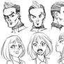 Total Drama Series - sketchy head-shots