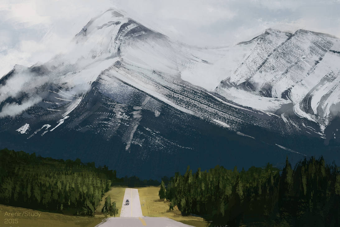 Mountain road study by arenirart