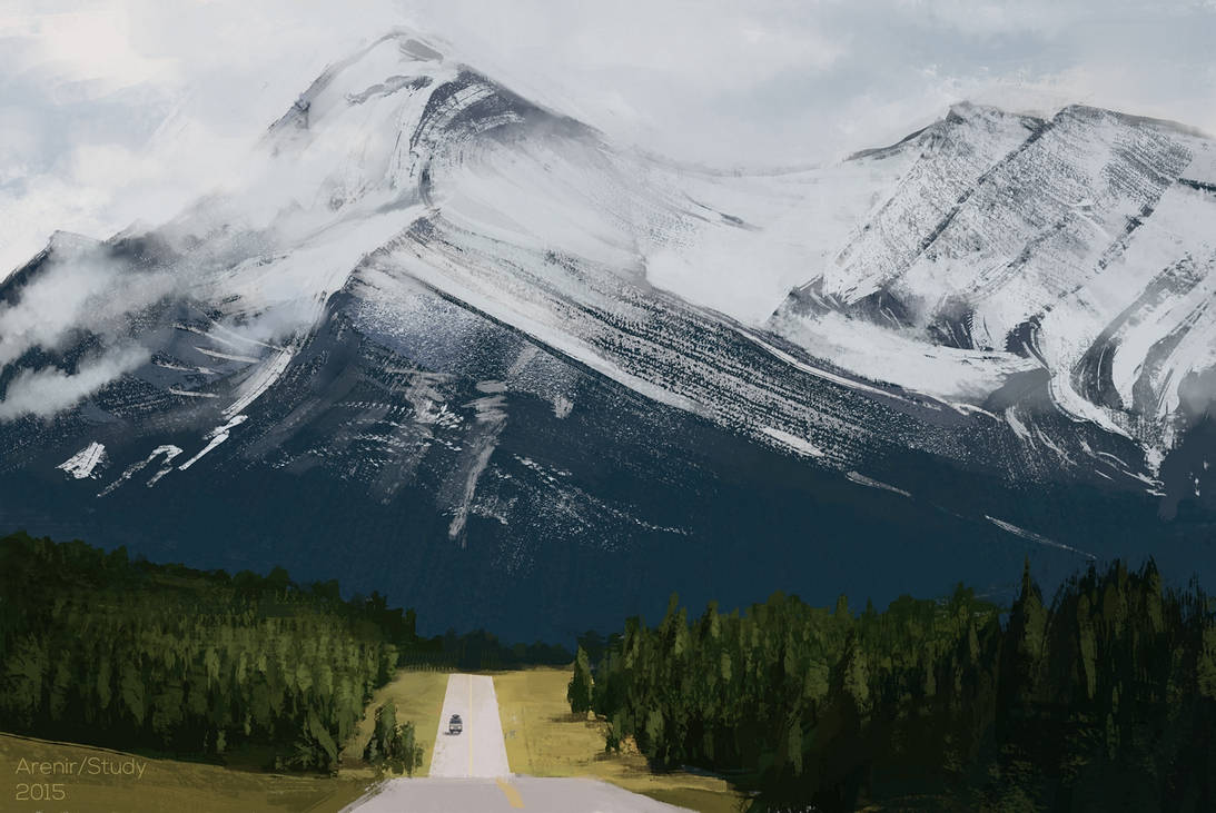 Mountain road study by arenirart Mountain road study by arenirart