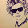 harry styles pen sketch