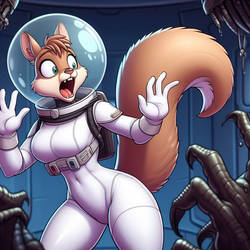 Sandy Cheeks and the Alien Ambush (ver. 1)