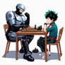 Robocop and Izuku Mydoria playing chess (Ver. 2)