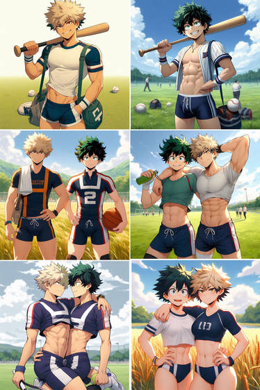 Sports Day With Deku and Kacchan (rp template)