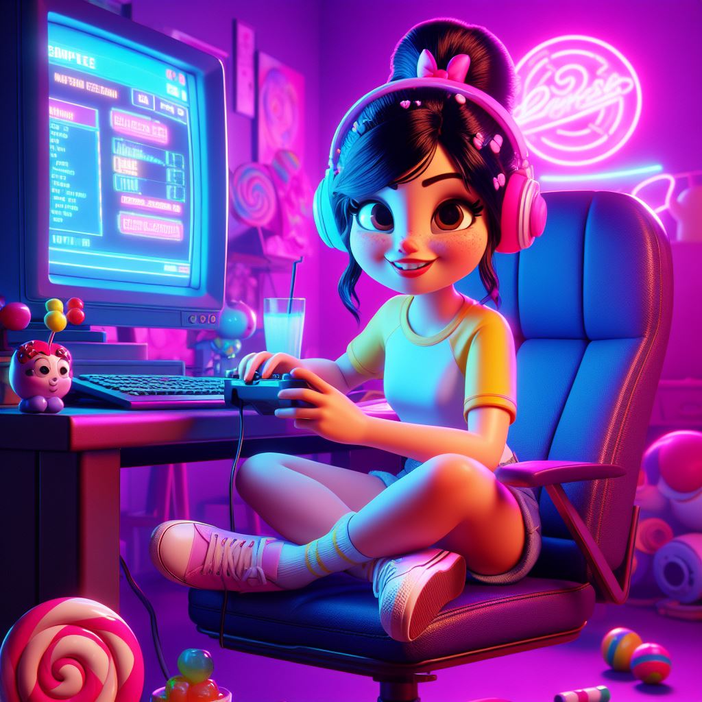 Mathilde Gamer Gamer Girl Vanellope by Strombo1inator on DeviantArt