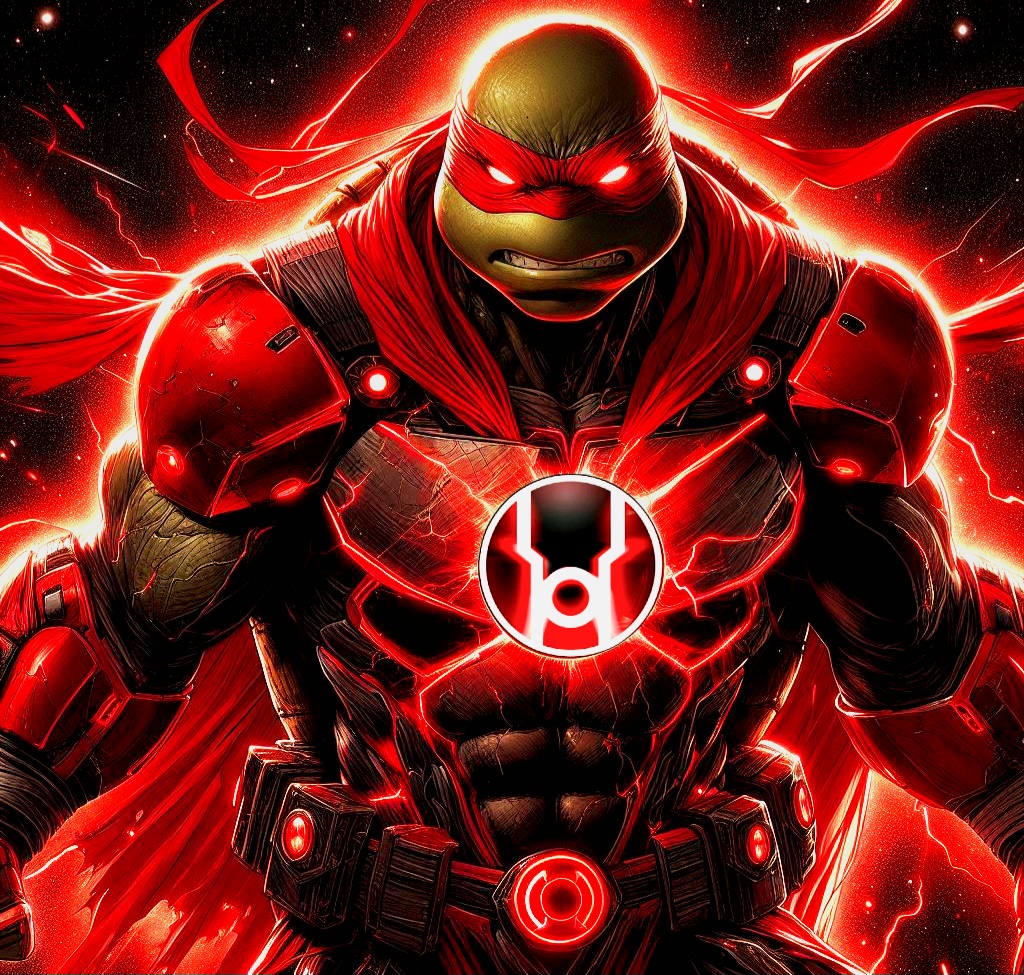 Red Ranger Raphael Red Lantern Raphael by Strombo1inator on DeviantArt