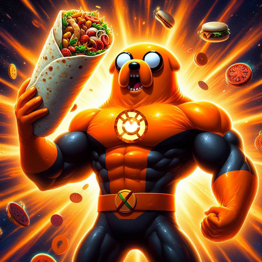 Jake The Dog Raspberry Orange Lantern Jake the Dog by Strombo1inator on DeviantArt