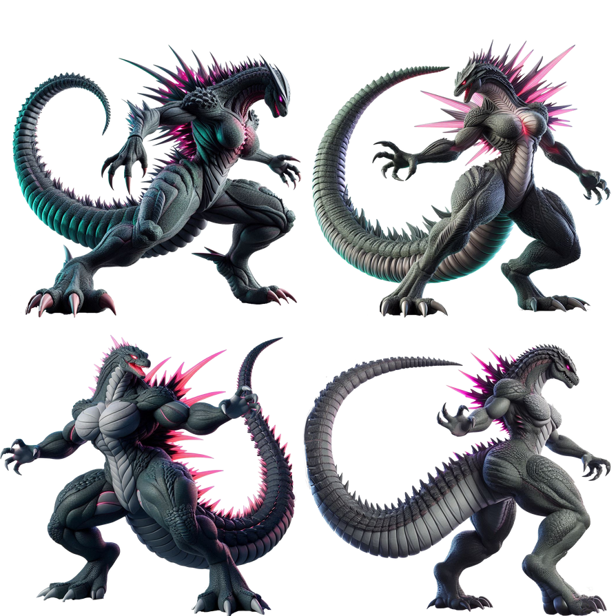 Fermzilla Visual FemZilla Evolved (Smash Bros Renders - 4 poses) by Strombo1inator on ...