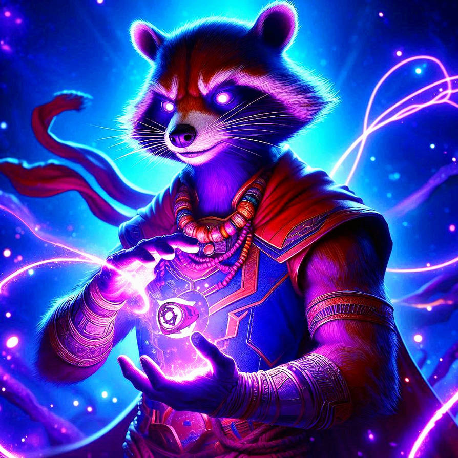 Indigo Racoon Pointing Indigo Tribe Rocket Racoon by Strombo1inator on DeviantArt