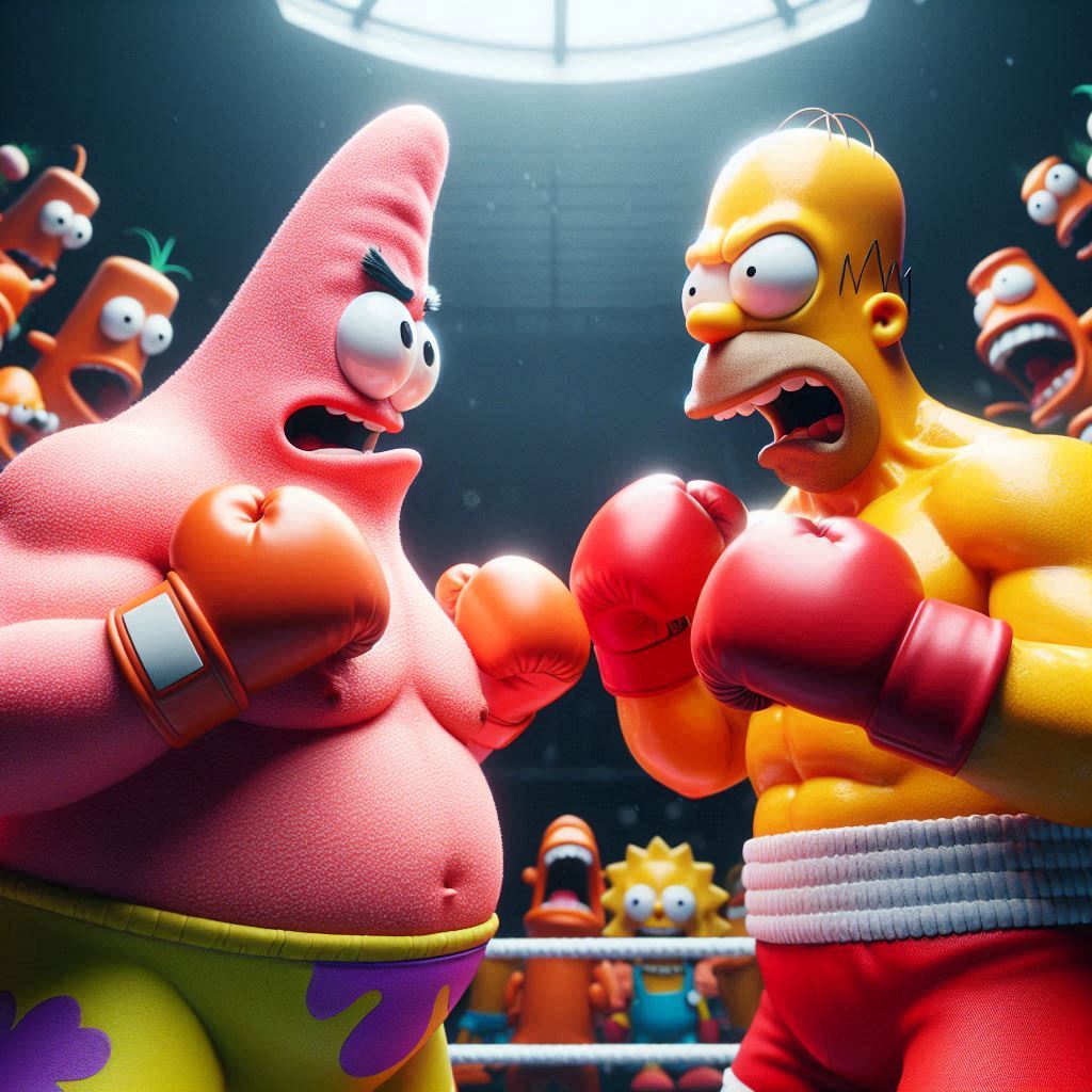 Homer Simpson Rival Patrick Star vs Homer Simpson: Buffoon Brawlout by Strombo1inator on ...