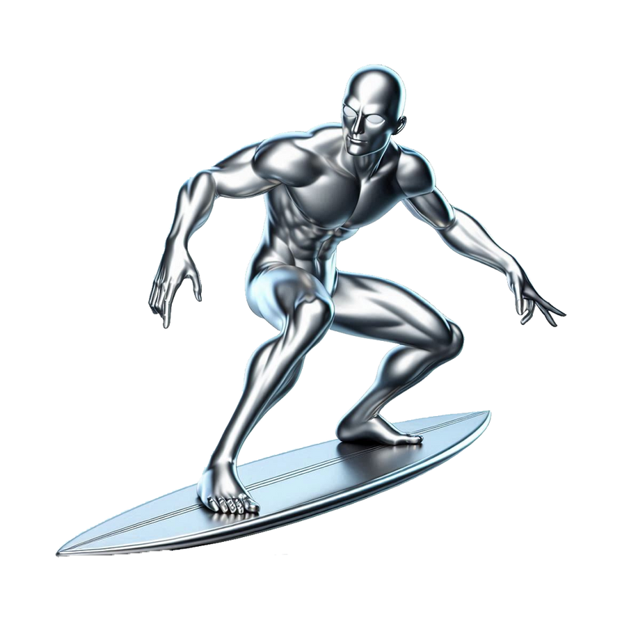 Surfer Sprite Silver Surfer (Smash Bros Render) by Strombo1inator on DeviantArt