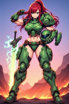 Doom Slayer Erza Scarlet