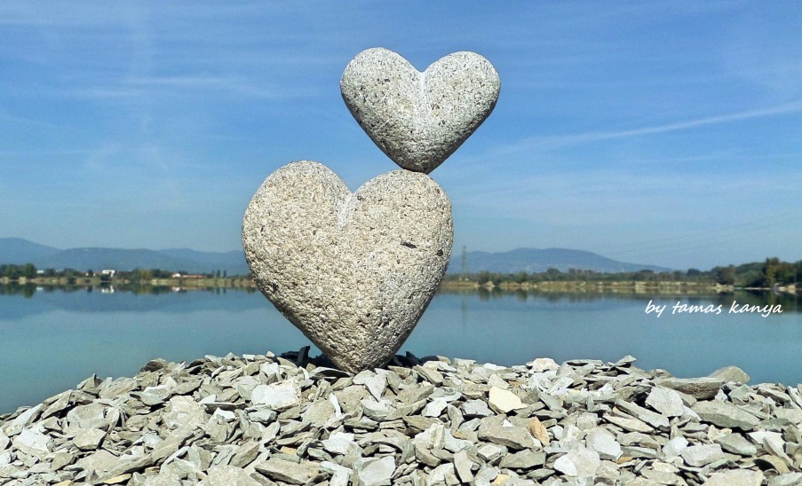 Stone heart in Hungary by tamas kanya