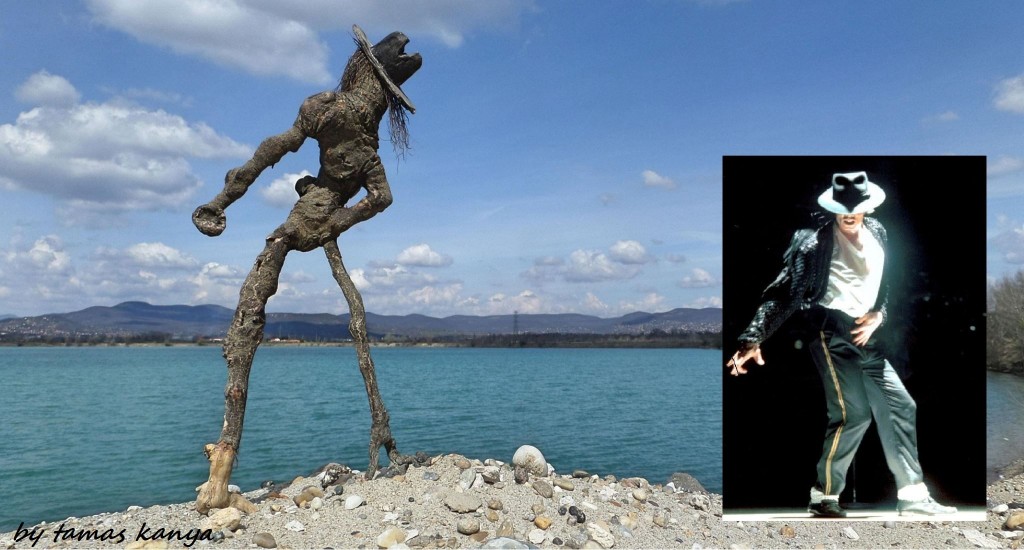 Driftwood art(Michael Jackson)in Hungary by kanya