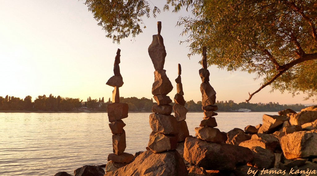 Stone balance in the sunset from Hungary by kanya