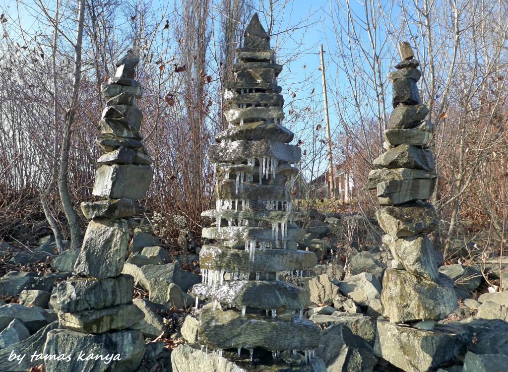 Stone balance in the sunset in Hungary by kanya