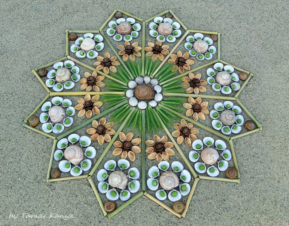 Land art mandala from Hungary by tamas kanya