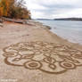 Sand art-land art by tamas kanya