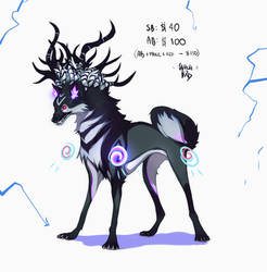 100 Horns-Wolf Demon ADOPT (closed)