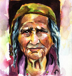 Gypsy woman portrait