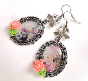 Earrings Romantic Rose Garden