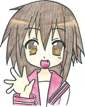 Lucky Star Misao Kusakabe Drawing