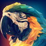 Poly Animal Polygon Parrot