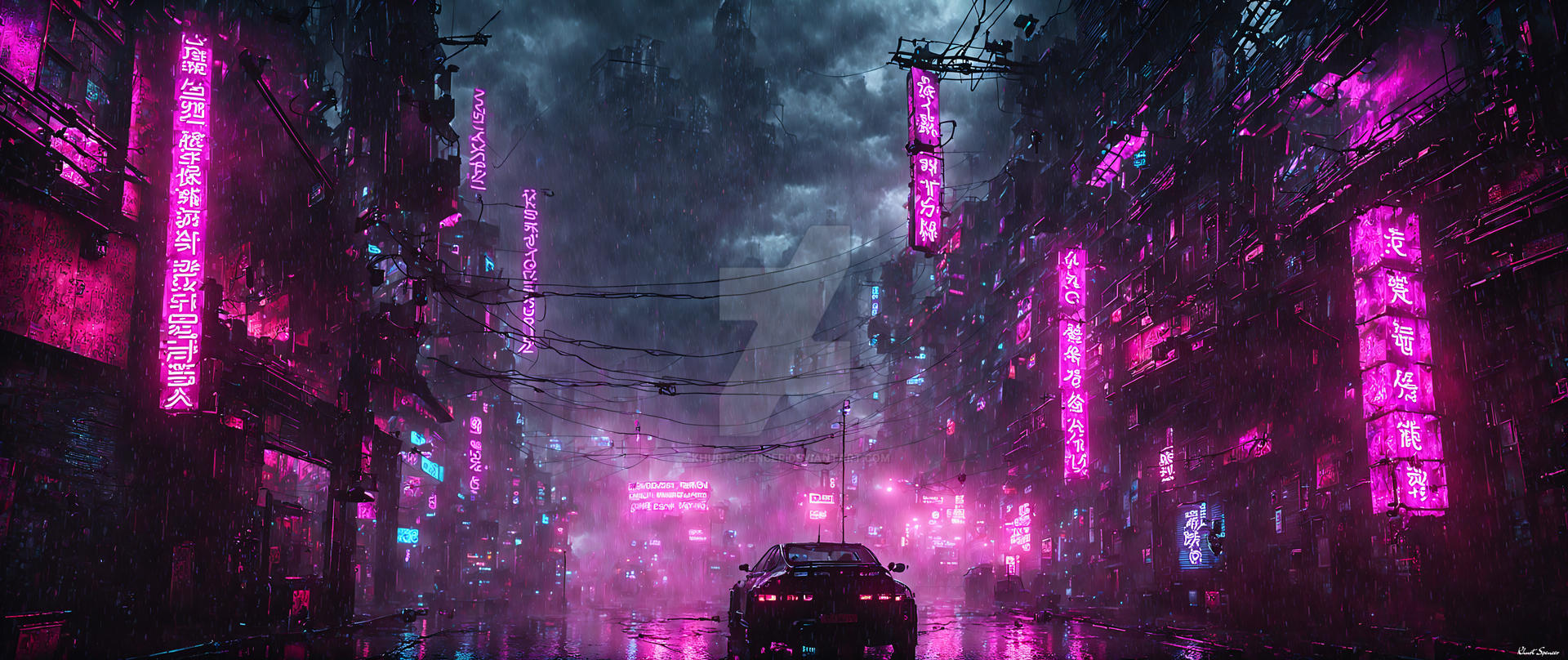 Cyberpunk city vertical wallpaper by Coolarts223 on DeviantArt