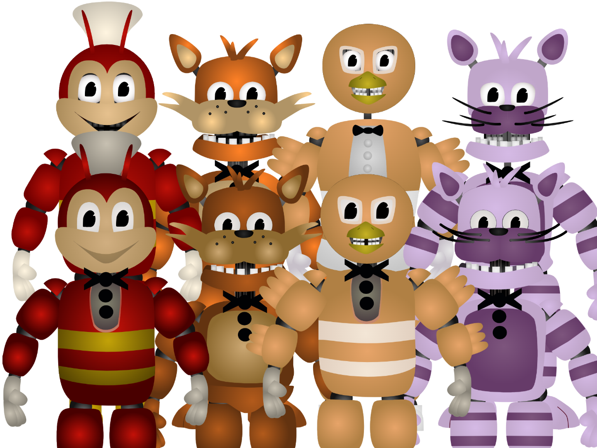 FNAF VR Help Wanted Characters by Alebatman on DeviantArt