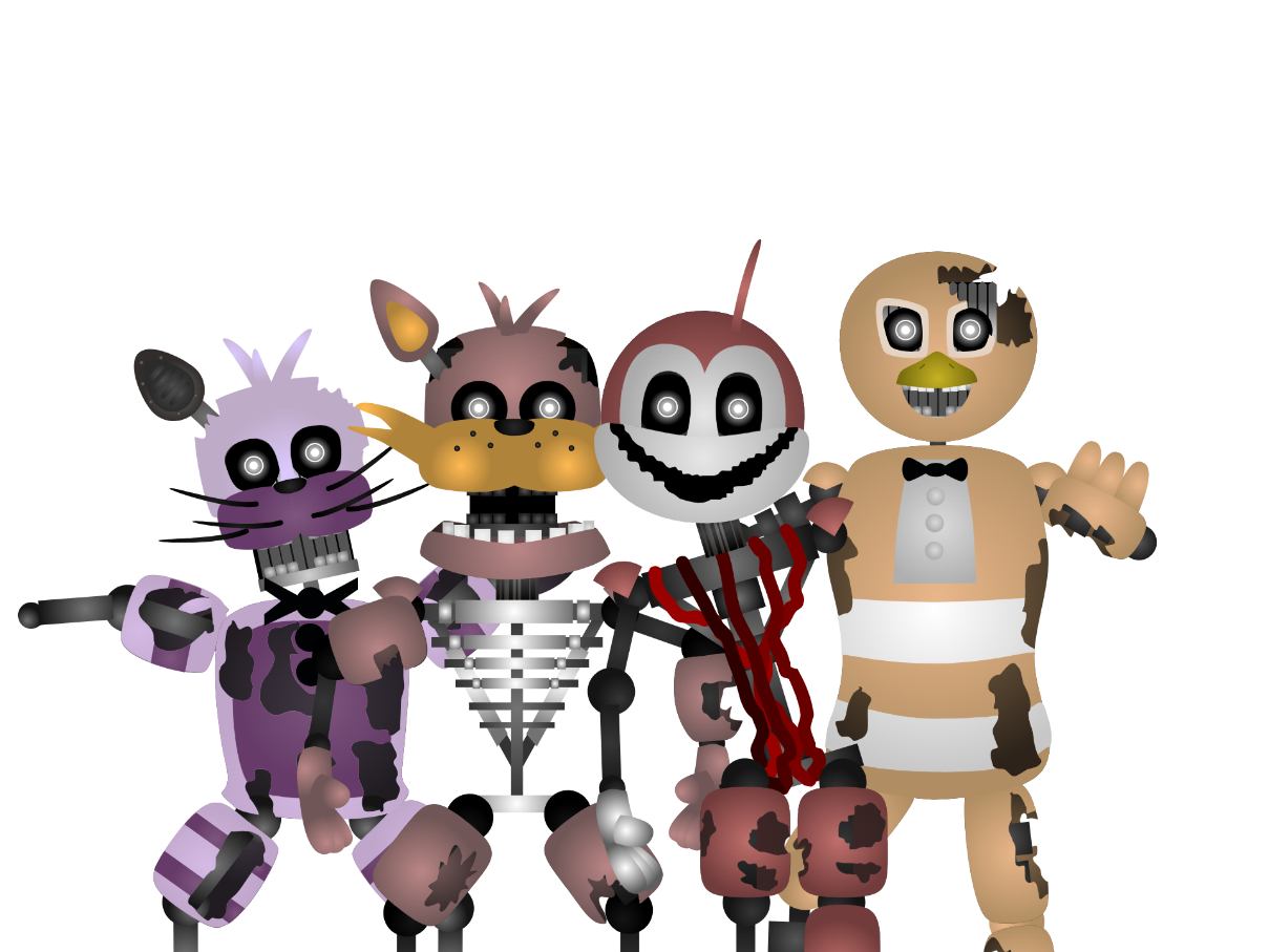 Fnaf5 SL Animatronics 8-bit (1part) by 133alexander on DeviantArt